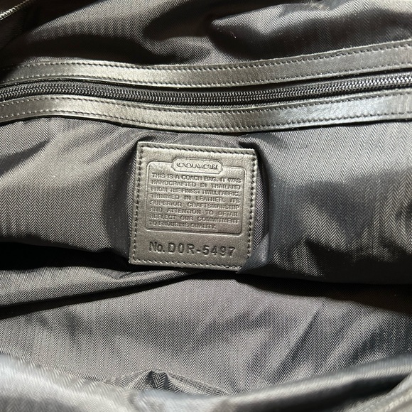 Black Coach 2 Way Boston Bag Luggage Duffle No. D0R-5497 - Picture 2 of 12